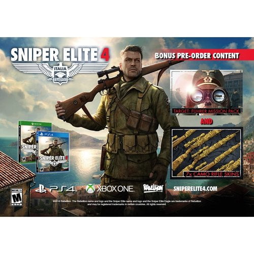 Sniper Elite 4 Xbox One Sold Out 812303010569 Rebellion Walmartcom