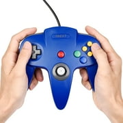 2Pack N64 Controller, iNNEXT Classic Retro Wired Controllers Gamepad Controller Joystick for N64 Console Video Games System(Blue)