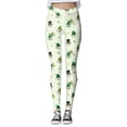 thumbnail image 3 of WILLBEST Leggings de Yoga Con Estampado de Santos Para Mujer, Informales, de Cintura Alta, Elásticos, Cómodos, Para Entrenar, Correr, Suaves y Transpirables, Ropa Deportiva Grande, 3 of 4