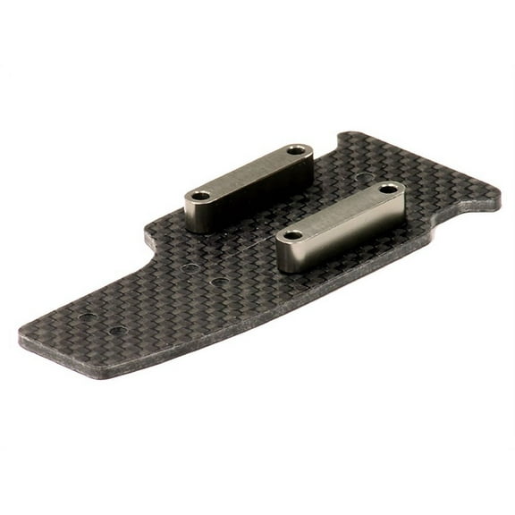 Integy RC Toy Model Hop-ups T8256GREY Carbon Center Skid Plate for Hyper 10SC