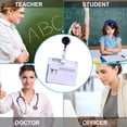 thumbnail image 1 of SSZMDLB 3Pcs Badge Holder, Retractable Badge Holder and ID Card Scroll Clip, 30 Pack with Ten Color Options for Work Security, Neck Lanyard Alternative for Nurses Teachers, Event Conference Use, 1 of 9