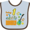 thumbnail image 3 of Inktastic Being One Rocks First Birthday Boys or Girls Baby Bib, 3 of 4