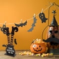 thumbnail image 2 of Mesa de Halloween Calabaza Calavera Decoración de madera Mesa de fiesta de Halloween Centros de mesa Adorno de mesa, 2 of 8