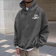 thumbnail image 7 of CONZONE Men's Hoodies Long Sleeve Pullover Hoodie for Men Letter Graphic Y2K Hooded Sweatshirts With Pocket, 7 of 7