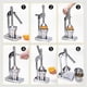 thumbnail image 4 of Manual citrus juicer, stainless steel hand press, lemon orange juicer, 4 of 5