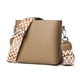 thumbnail image 3 of Bolso de cuero genuino hombro suave bandolera bolso para mujer caqui, 3 of 9