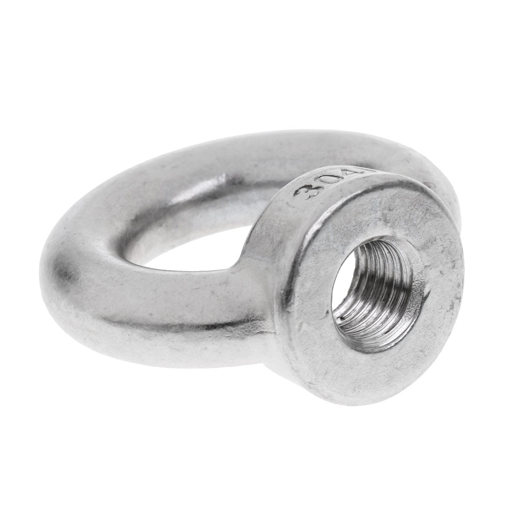 M3 Thread Dia 304 Stainless Steel Ring Shape Lifting Eye Nut 30PCS 