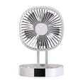 thumbnail image 1 of Ventilador eléctrico Mini ventilador plegable Ventilador de escritorio recargable por USB Ventilador portátil de 3 velocidades para colgar en la pared para dormitorio de estudiantes Hogar Oficina de c Romacci ventilador eléctrico, 1 of 7