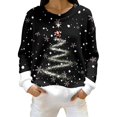 thumbnail image 3 of Cozy Holiday Charm Printed Crewneck Pullover For Casual Knit Sweater With Seasonal Graphic, 3 of 5