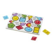 Melissa & Doug Shapes Wooden Peg Puzzle, 8pc