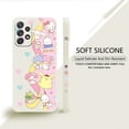 thumbnail image 1 of Hello Kitty Cinnamoroll Kuromi familia líquido caso para Samsung Galaxy A73 A71 A72 A12 A21s A22 A23 A31 A32 A51 A52 A52s A53 A02s xuanjing  unisex, 1 of 2