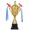 Golden, variant on Dytern Party Trophy Award Large Metal Trophy Sports Trophy Celebration Trophy Cup Winning Prize Party Trophy Decor