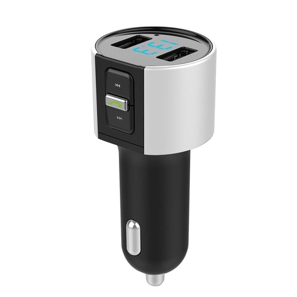 C26S Transmisor FM Bluetooth para coche Encendedor de cigarrillos Puertos USB dobles 3.4A Cargador de coche Modulador FM Reproductor de MP3 Yuarrent DZ4168-00