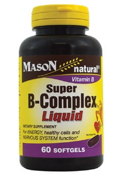 Mason Natural Super B-Complex Liquid Softgels, 60 Ct - Walmart.com ...