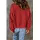 thumbnail image 1 of ABPHQTO Sudadera de mujer con hombros caídos y botones delanteros rojos, 1 of 5