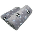thumbnail image 2 of FENGGHAO Premium Flannel Pet Blanket with Cute Paw Print - Soft, Lightweight, and Warm for Dogs and Cats - Ideal for Travel, Camping, Sofa & Car Seat Protection - Machine Washable, 2 of 7