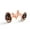 Color 2, variant on Men's Classic Stainless Steel, Galaxy Dancer Silhouette Cufflinks Business Wedding Shirts, Rose Gold