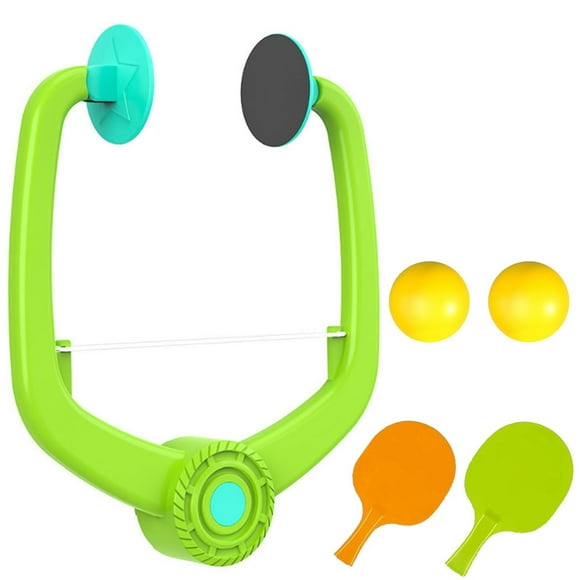 Mupvlun Door P-ing Pong Game Over The Door, Door Jam P-ing Pong, Indoor Hanging Table Tennis Portable Paddles and Balls Exerciser B
