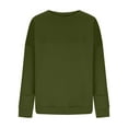 thumbnail image 5 of SRZYMJ Women's Soft Crewneck Sweatshirt Soft Relaxed Fit Crew Neck Long Sleeve Sweatshirt Top Everyday Casual Wear Comfortable Women's Pullover Blouse for, 5 of 5