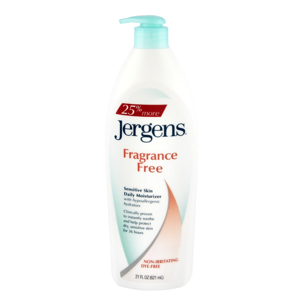 Jergens Fragrance Free Sensitive Skin Daily Moisture Lotion, 21 Fl. Oz