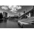 thumbnail image 2 of Texas Picture Archive 32x23 White Modern Wood Framed Museum Art Print Titled - Buffalo Bayou Trail-Championship Park-Downtown Houston-Texas, 2 of 4