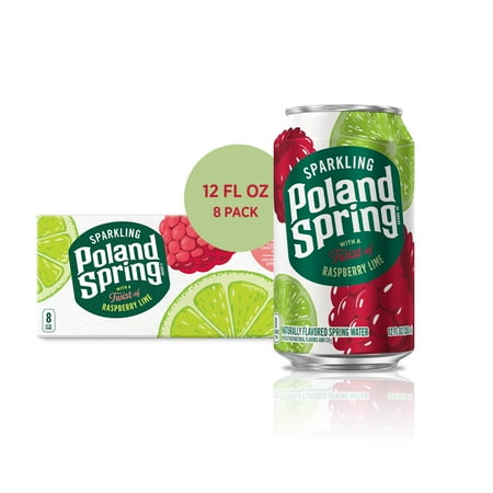 UPC 075720446865 product image for Poland Spring Sparkling Water, Raspberry Lime, 12 oz. Cans (8 Count) | upcitemdb.com