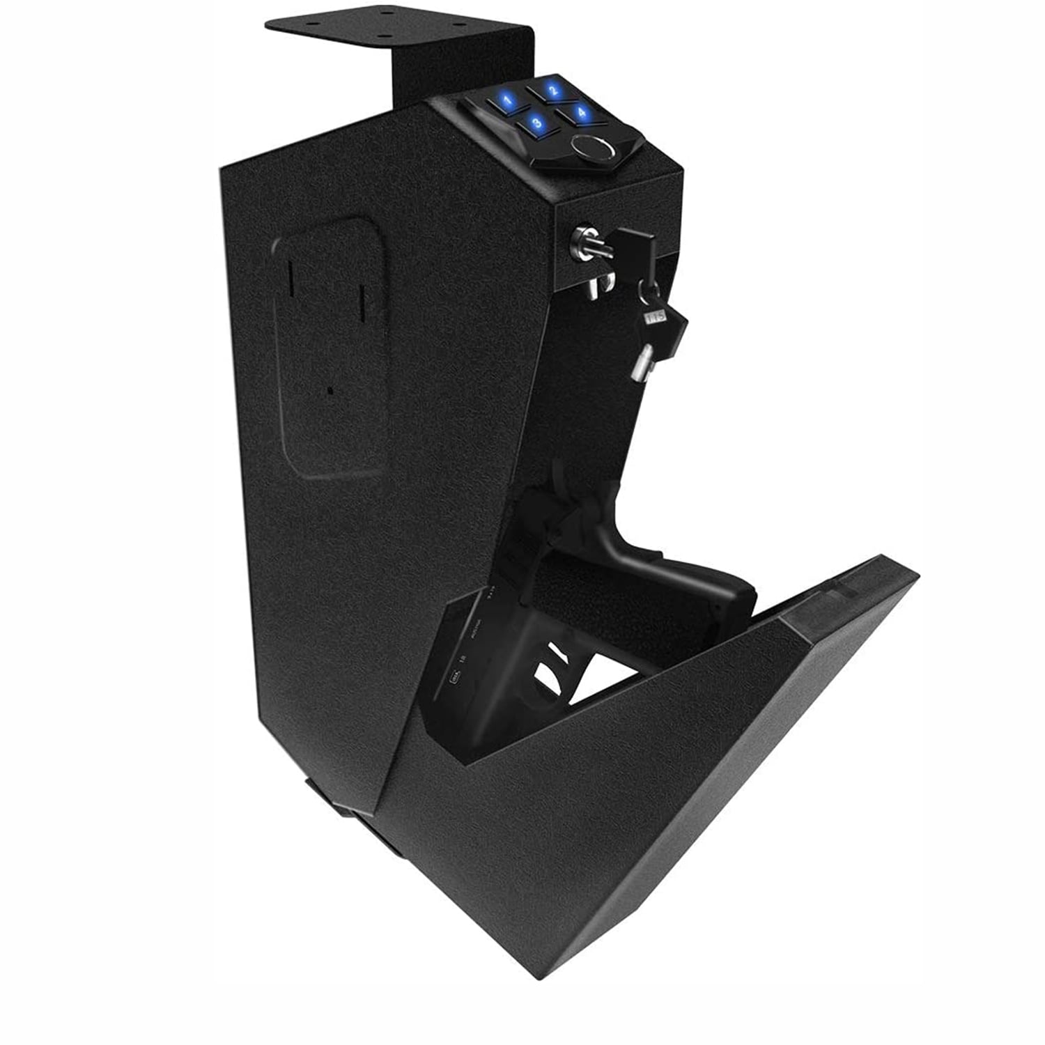 RPNB Gun Safe Mounted Firearm Safety Device with Biometric Fingerprint