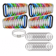 thumbnail image 1 of Arnés Para Llavero De Aluminio Mosquetón Gancho Kit 98 pzs Gris, Multicolor, 1 of 5