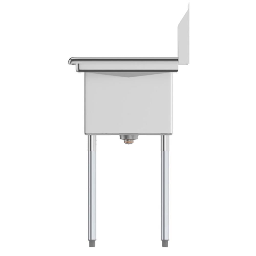 Koolmore 14x16x11 NSF Stainless Steel Kitchen Prep/Utility Sink in Silver