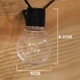 thumbnail image 3 of Type Solaire Rétro Ampoule Lumière Chaîne Transparente Décoration Extérieure, 3 of 5