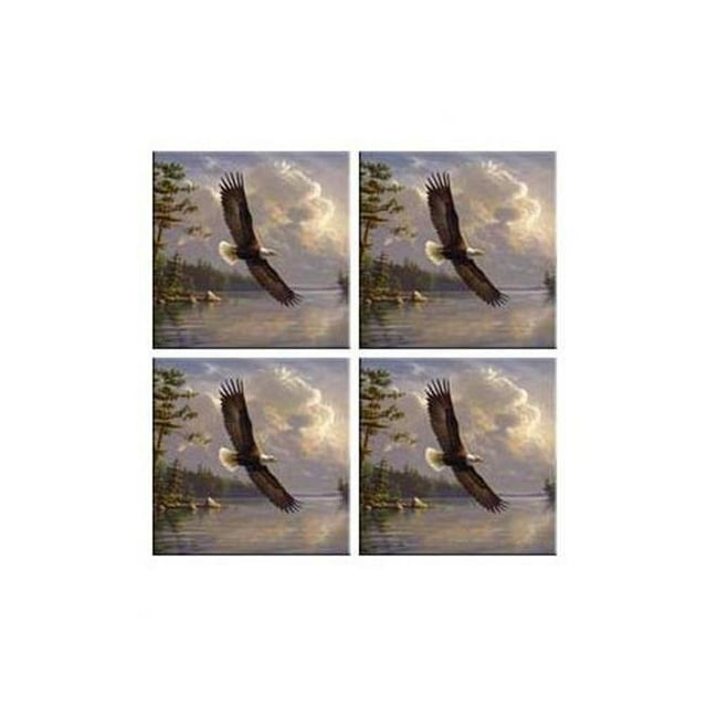 McGowan TT92080 Tuftop Eagle Coasters Set of 4
