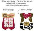 thumbnail image 3 of Big Dot of Happiness Little Cowboy - Picture Bingo Cards and Markers - Western Baby Shower Shaped Bingo Game - Set of 18, 3 of 5