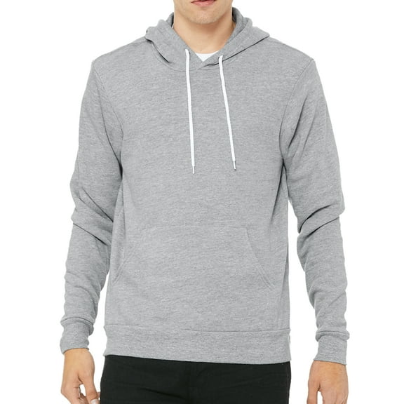 Unisex Hooded Sweater, Cotton/Poly Plain Hoodie - Heather Grey MH200HOOD XS