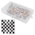 thumbnail image 1 of Juego de ajedrez portátil, juego de ajedrez internacional, juego de ajedrez internacional de galvanoplastia, juego de ajedrez de torneo, estética elegante, 1 of 8