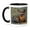 Black/White, variant on 3drose, Bat Eared Fox, Okavango Delta, Botswana, 11oz Two-tone Green Mug