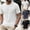 #1 White, variant on Men's Embossed Letter Print Short Sleeve T-Shirt, Soft Comfortable Loose Fit Fashion Graphic Tee For Summer Daily Casual Street Outdoor Wear 2 White XXL