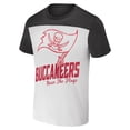 thumbnail image 2 of Men's NFL x Darius Rucker Collection by Fanatics White/Pewter Tampa Bay Buccaneers Colorblocked T-Shirt, 2 of 3