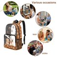 thumbnail image 5 of Whosucclay Paw Prints 17 Inch Wide Shoulder Straps School Backpack for Boys Girls, Large Capacity Transparent Clear Backpack for High School Elementary, 5 of 10