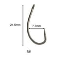 thumbnail image 2 of Splihome Available High Quality Carp Fishing Hooks High Carbon Steel Barbless Fishhooks Curved Shank Pcs Box Package List,6#, 2 of 8