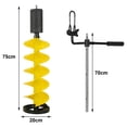 thumbnail image 2 of figatia Ice Drill Auger Ice Drill Winter Durable Ice Fishing Burrowing Aluminum Alloy with Extension Rod Sea Fishing Sturdy Ice Auger, 2 of 8