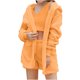 thumbnail image 2 of Puntoco Conjunto De Tres Piezas De Manga Larga Con Capucha Y Ropa De Dormir De Felpa Sólida Para Mujer Puntoco Puntoco-3623, 2 of 6
