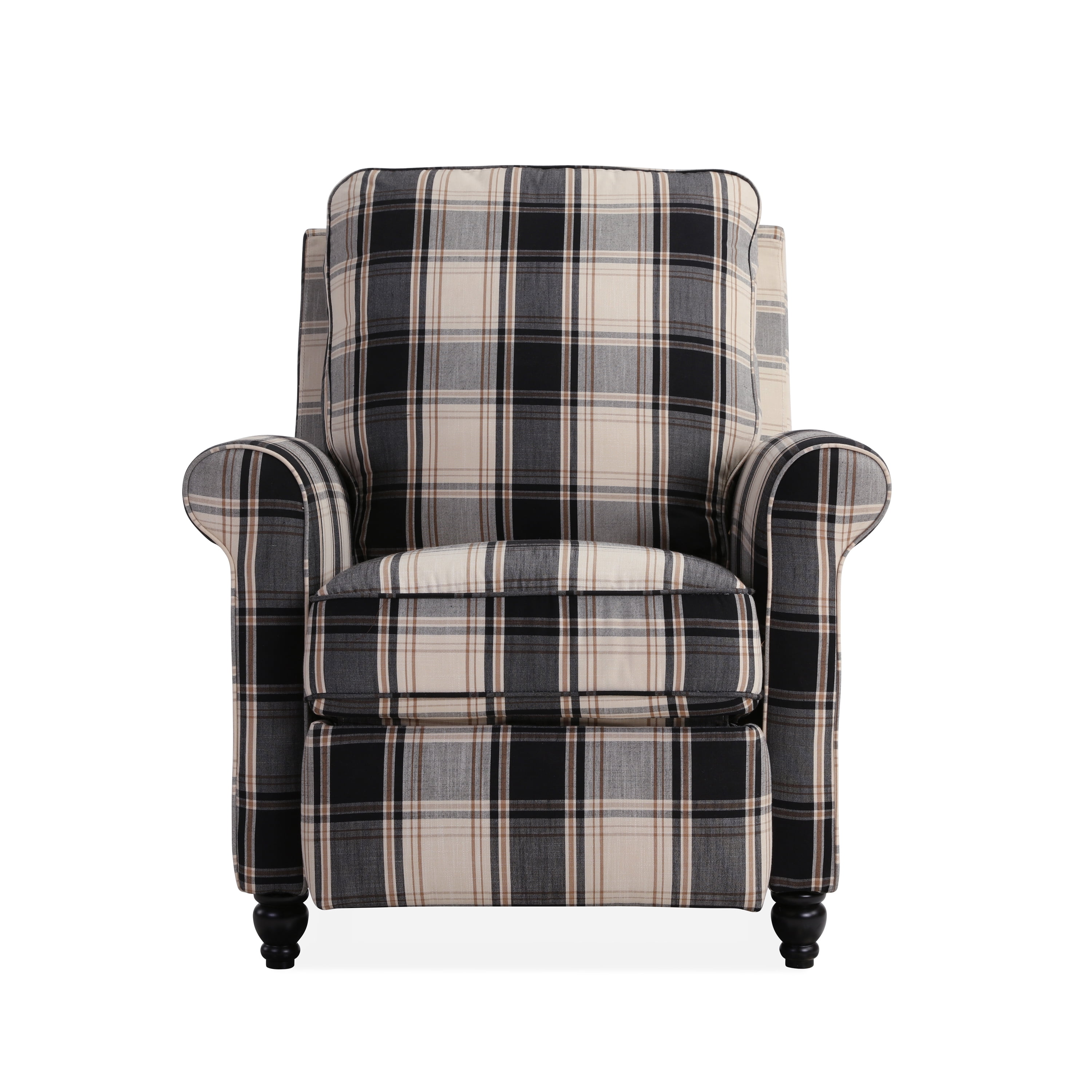 plaid fabric recliners