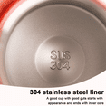 thumbnail image 3 of Taza portátil Simple de acero inoxidable, minitaza termo portátil bonita, 3 of 5