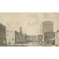 thumbnail image 2 of Capt. Francis Grose 14x10 Black Ornate Wood Framed Double Matted Museum Art Print Titled: Porchester Castle, Hampshire, 2 of 5