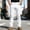 White, variant on Hinvhai Men's Hiking Tactical Pants Lightweight Cotton Outdoor Work Cargo Trousers with Zipper Pockets White