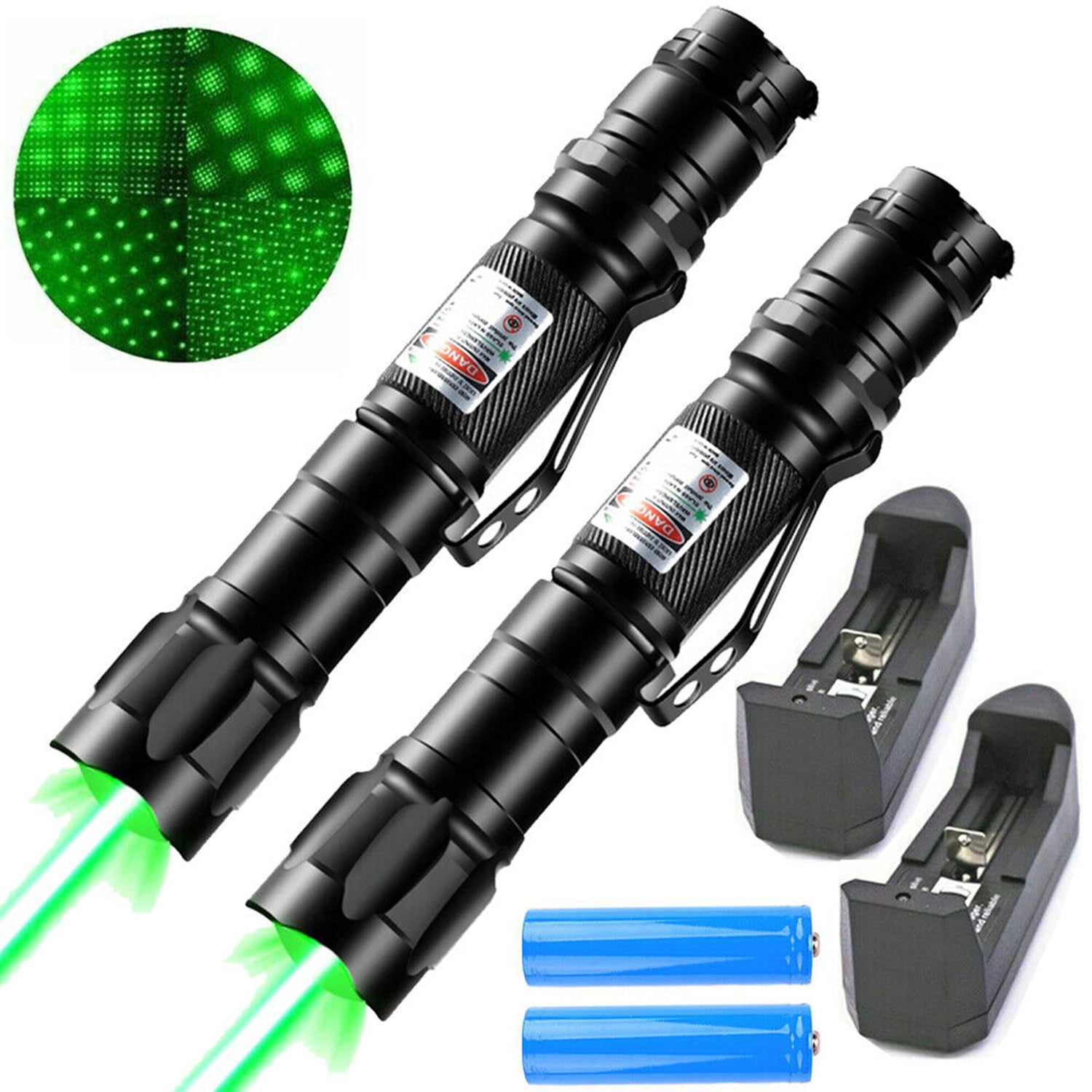 Laser Pointer Pen Smart Style Red & Green Laser Small 2 PCS : High