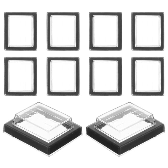 BESTOYARD 15Pcs Durable Plastic Rocker Switch Covers for Emergency Stop Button Safety