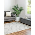 thumbnail image 3 of Rugs.com Eco Trellis Collection Rug – 2' x 3' Ivory Medium Rug Perfect For Entryways, Kitchens, Breakfast Nooks, Accent Pieces, 3 of 9