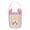 Pink337, variant on MORESEC Home Personalized Easter Basket with Initial Canvas Bag Custom Name Bunny Design for Stuffers Candy Eggs Gifts Homes 25x20x45cm
