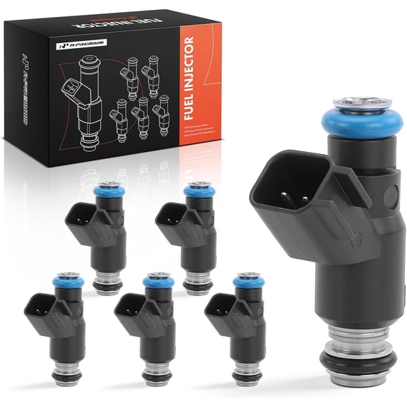 A-Premium Fuel Injectors Compatible with Chevrolet Malibu 2010, Impala 2006-2011, Monte Carlo 2006-2007, Uplander 2008-2009 & Buick Lucerne 2009-2011, Terraza & Pontiac G6 & Saturn Relay 6-PC Set